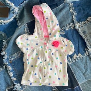 Carter’s sz.24mo. Girls short sleeved hoodie